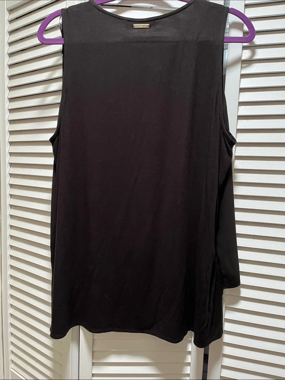 Michael Kors Black Layered V-Neck Camisole Top